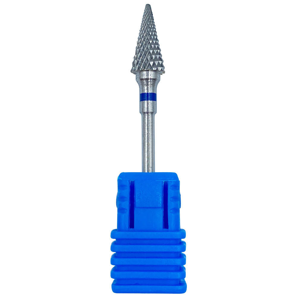

Металлическая конусовидная фреза для маникюра и педикюра LargeCone (M) средней насечки, Синий