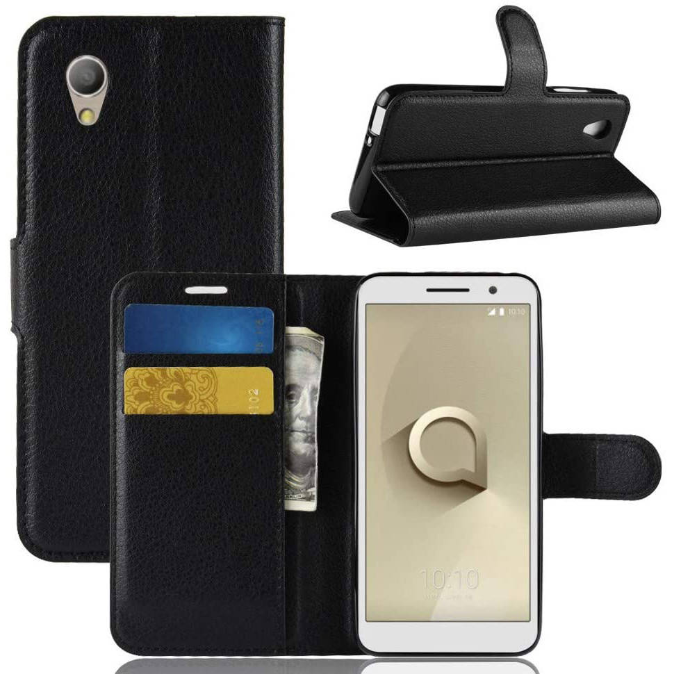 

Чехол-книжка Litchie Wallet для Alcatel 1 (5033D) Black, Черный