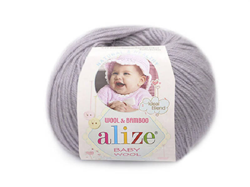 

Alize Baby Wool, талая вода №52, Серый