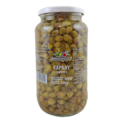 

Каперси Люксаперс малі Luxeapers 600/950g 6шт/ящ (Код : 00-00000333)