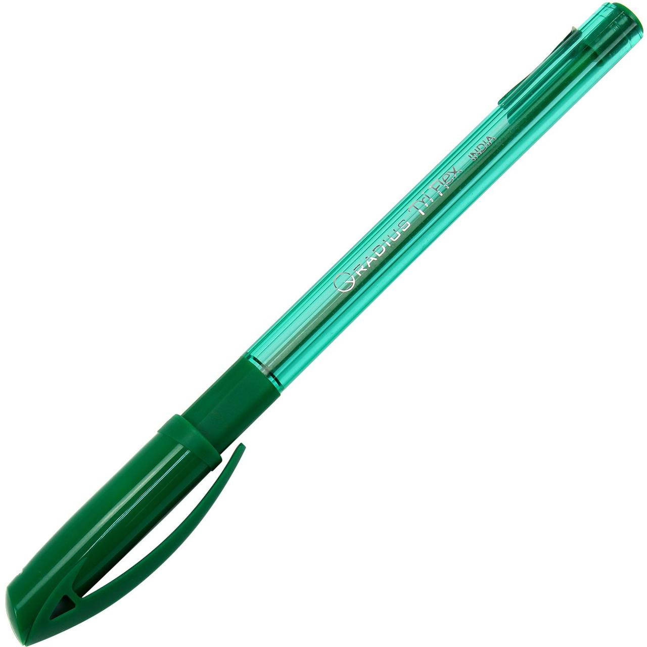 

Ручка кулькова "Radius" 9306 Tri Flex тонов. зелена