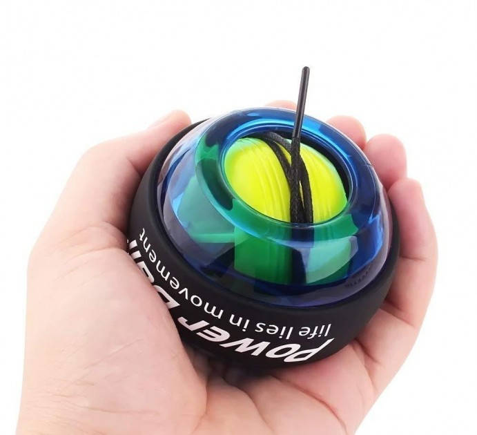 

Кистевой ручной тренажер для запястья светящийся в темноте PowerBall