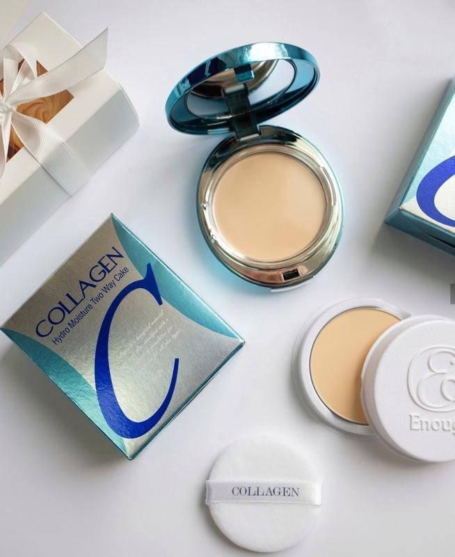 

Коллагеновая пудра со сменным блоком №13 Enough Collagen Hydro Moisture Two Way Cake SPF25 PA++