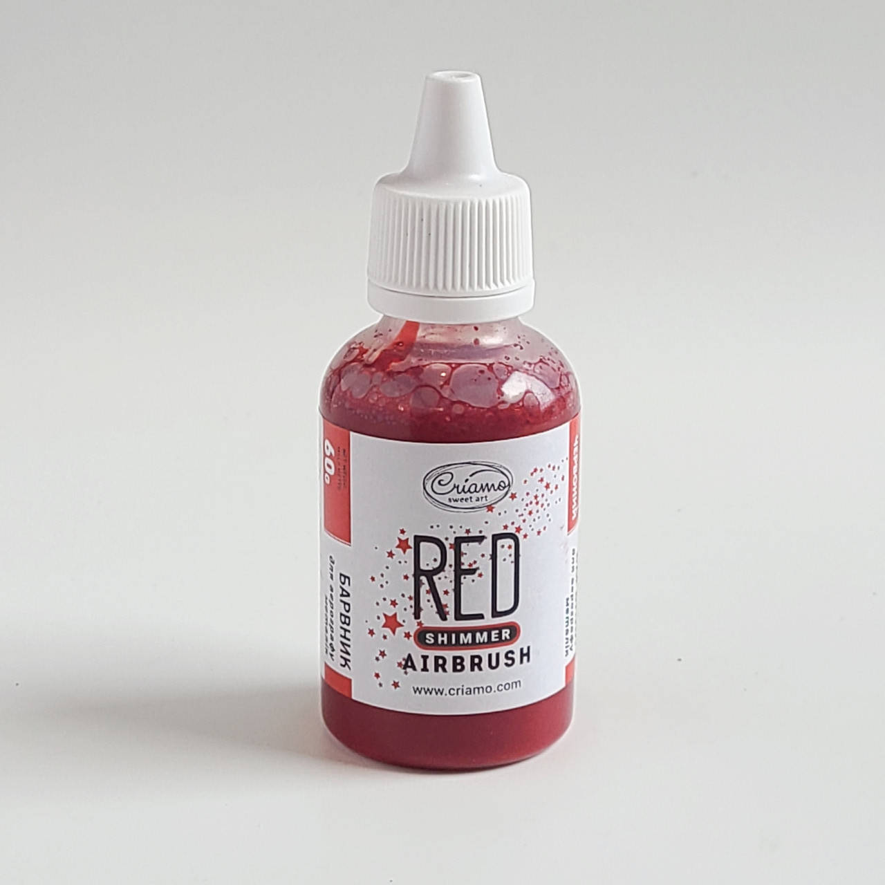

Краска для аэрографа перламутровая Criamo Red shimmer/Красная 60 гр