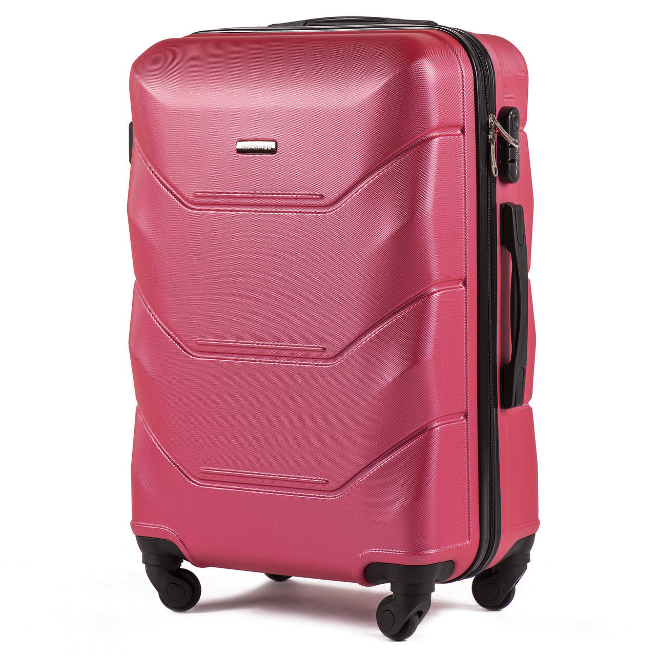 

Чемодан Wings 147  (XL) 78х51х31см 108л пластиковый на 4 колесах Красный (Blood red