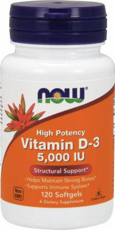

Витамины NOW Foods Vitamin D3 5000 ME - 120 софт гель