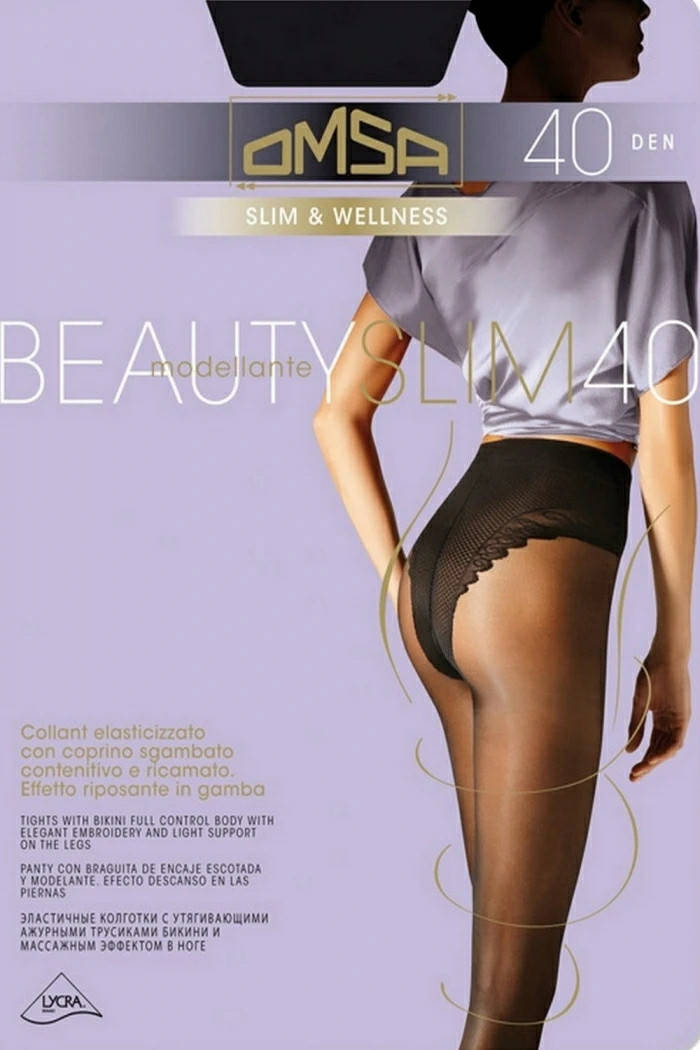 

КОЛГОТКИ КОРИГУВАЛЬНІ OMSA BEAUTY SLIM 40 DEN черный