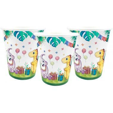 

Стаканчики святковi "Динозаврики HB". Объём-250мл. В упак:10 шт.