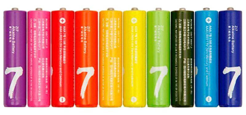 

Батарейки Xiaomi AAA (R03) Zi7 Rainbow Alkaline 10шт (6934263400311)