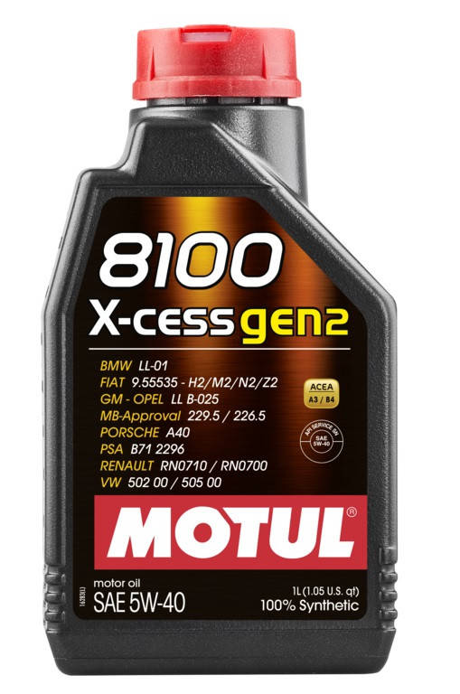 

Оригинальное моторное масло Motul 8100 X-CESS 5W-40 1 л. 368201