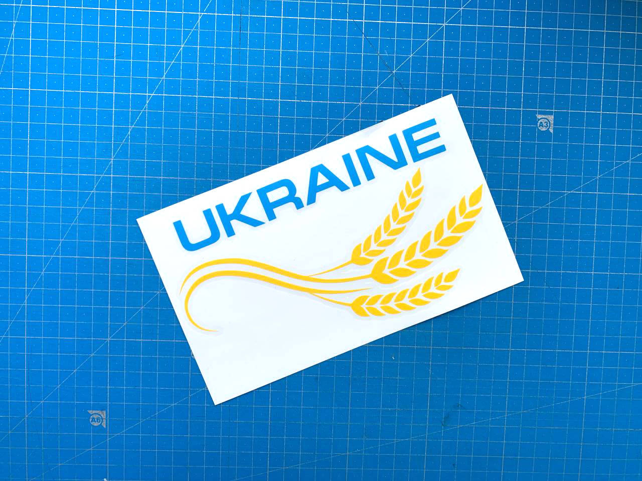 

Наклейка на авто «Ukraine»