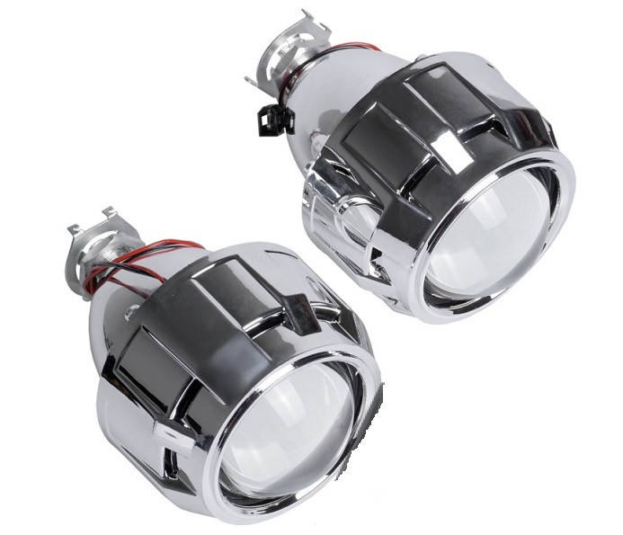 

Линза биксенон 2.5'(D63 мм) H1(Н4/Н7) +маска G5 mini SUPER (Широкий охват) 2шт