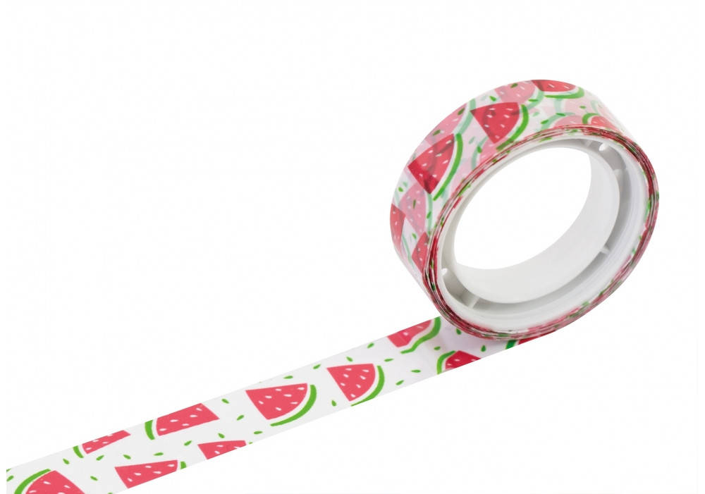 

Лента декоративная с печатью "Арбузы", ширина 12 мм, длина 5 м