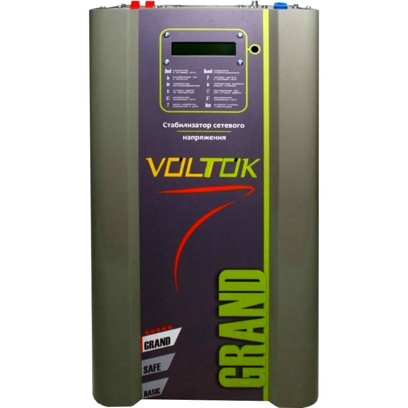 

Стабилизатор напряжения 15 кВт Voltok Grand plus SRKL16-15000 - для дома, дачи, квартиры, Однофазный