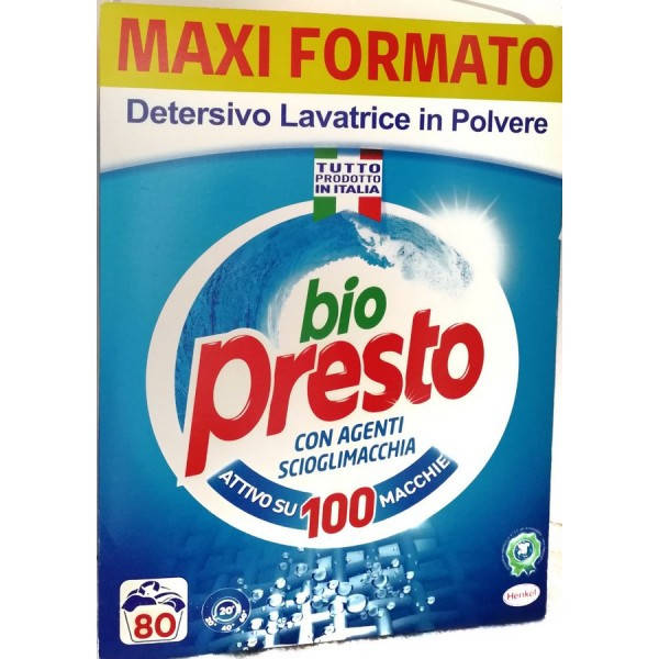 

Порошок для стирки Bio Presto Италия универсальный ОРГАНИЧЕСКИЙ 80 cтирок