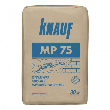 

Штукатурка машинная МП 75 Кнауф, Knauf MP-75, мешок 30 кг., Белый