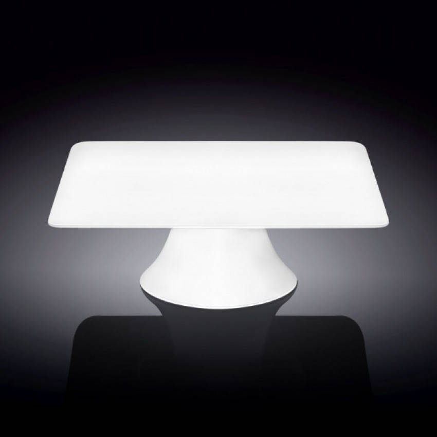 

Тортовница на ножке WILMAX квадратная 30 х 30 х 9 см 996133 WIL, Белый