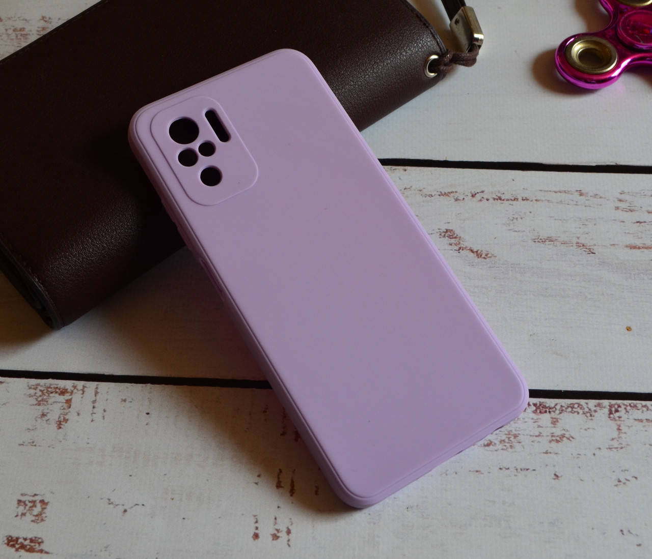 

Матовый силиконовый чехол для Xiaomi Redmi Note 10 / 10S, Фиолетовый