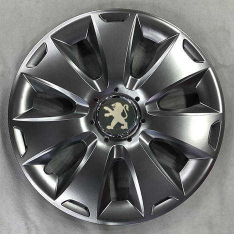 

Колпаки Peugeot R15 серебро - (SJS ke2351) - комплект (4 шт.)