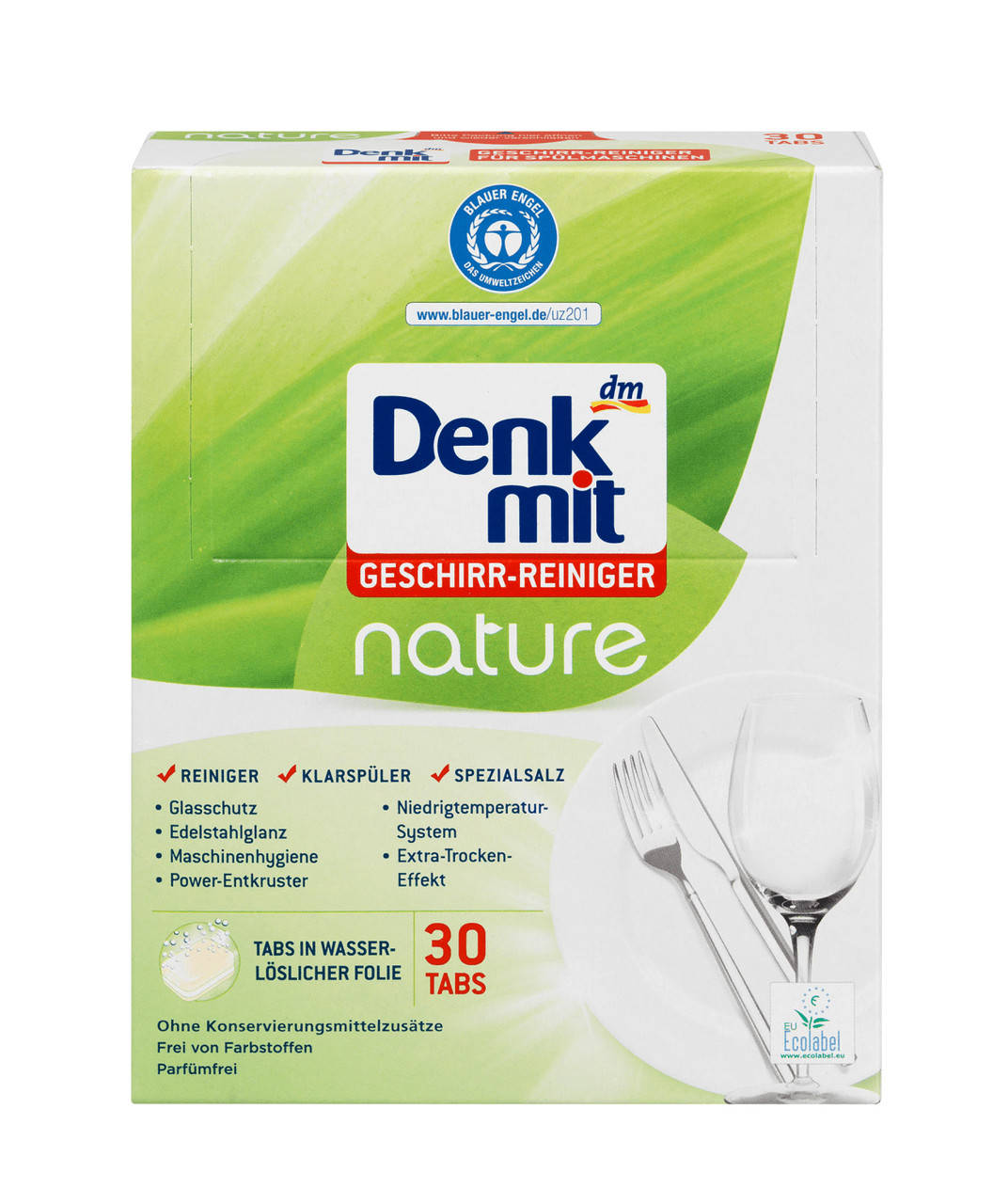 

Таблетки для посудомоечных машин Denkmit Nature 30 шт