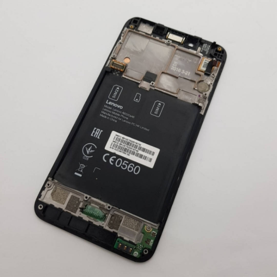 

Дисплей Lenovo A6020a46 Vibe K5 Plus модуль черный Сервисный оригинал с разборки