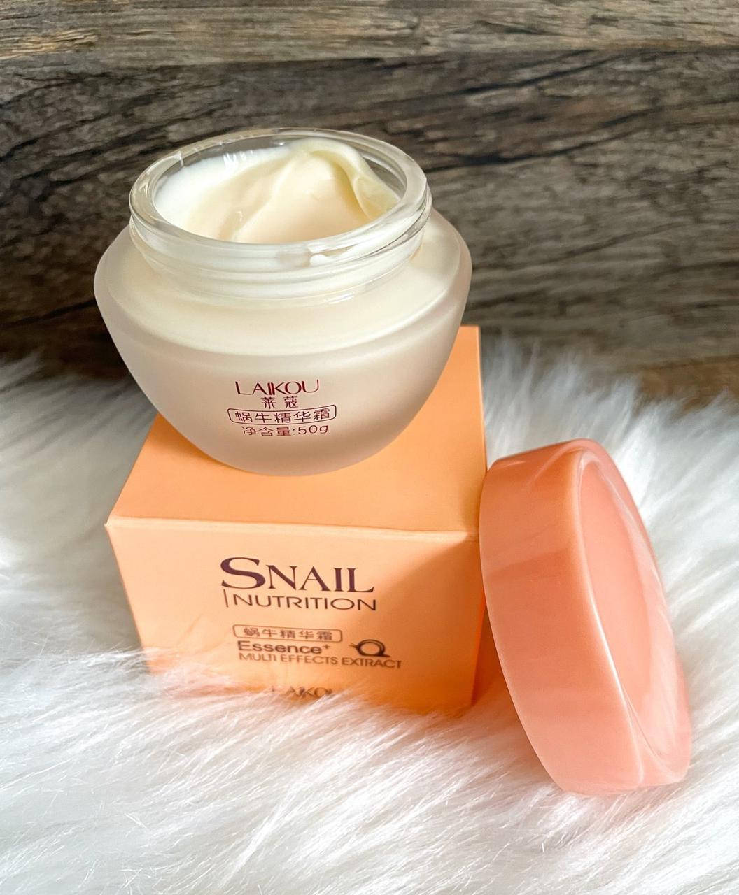 

Регенерирующий крем для лица с муцином улитки LAIKOU Snail Nutrition Cream