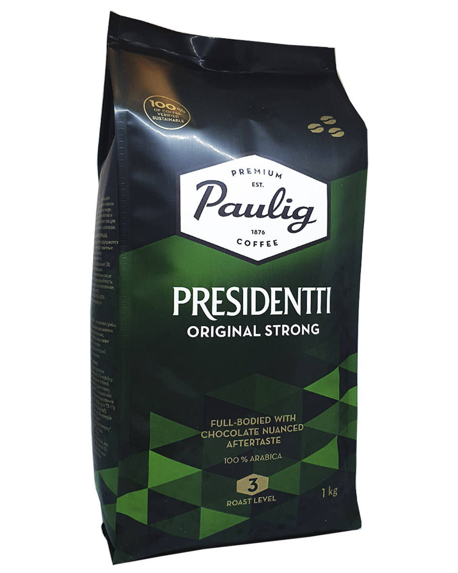 

Кофе в зернах Paulig Presidentti Original Strong 1 кг (54663)