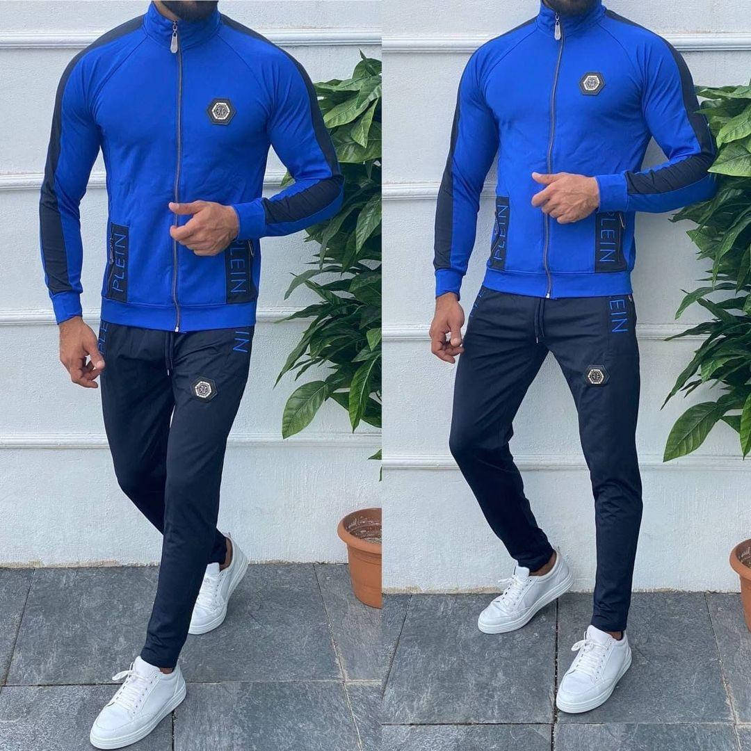 

Мужской спортивный костюм Philipp Plein демисезонный, Темно-синий
