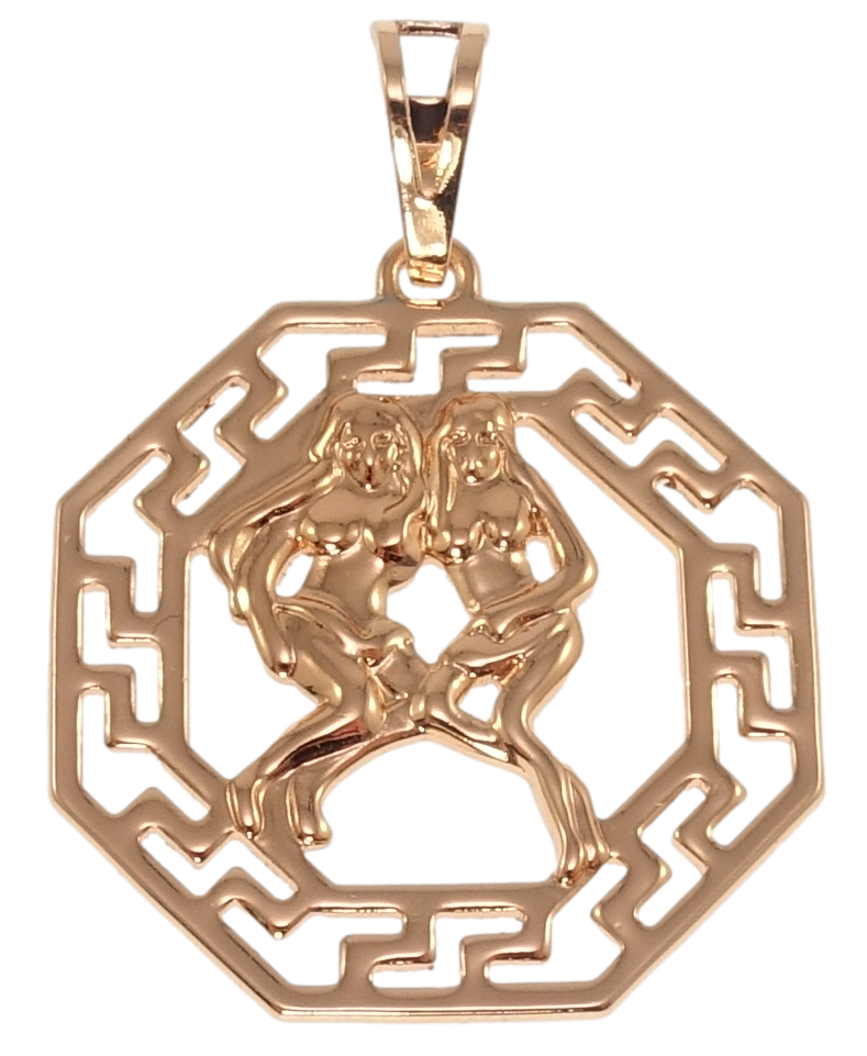 

Кулон Xuping Позолота РО "Знак Зодиака Близнецы" для цепочки до 7мм