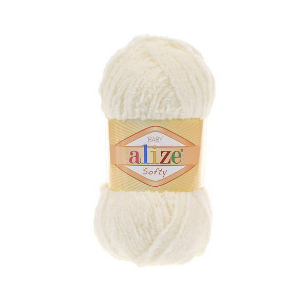 

62 Пряжа Alize Softy светло-молочный