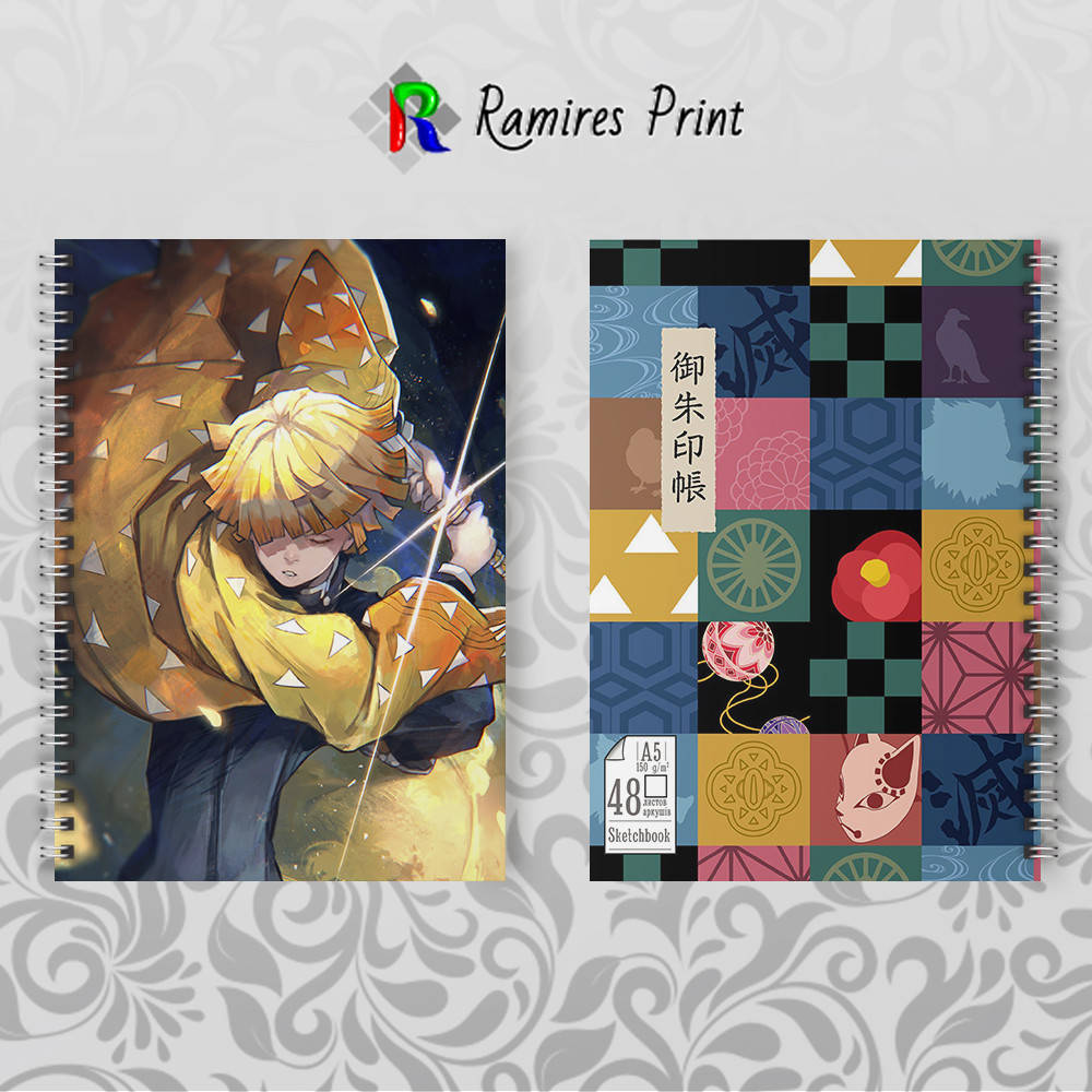 

Скетчбук Аниме Kimetsu no Yaiba 015