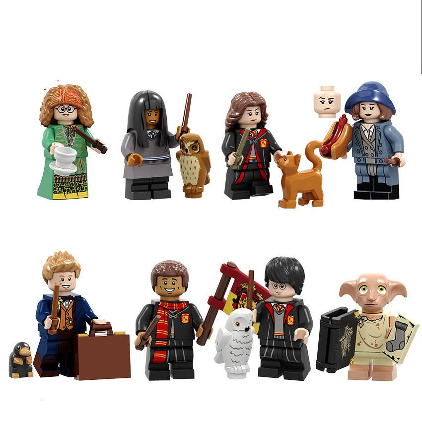 

Набор фигурки человечки с питомцами герои Гарри Поттер для лего lego