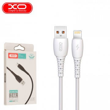 

USB кабель XO NB163 2.4A USB - Lightning 1m белый
