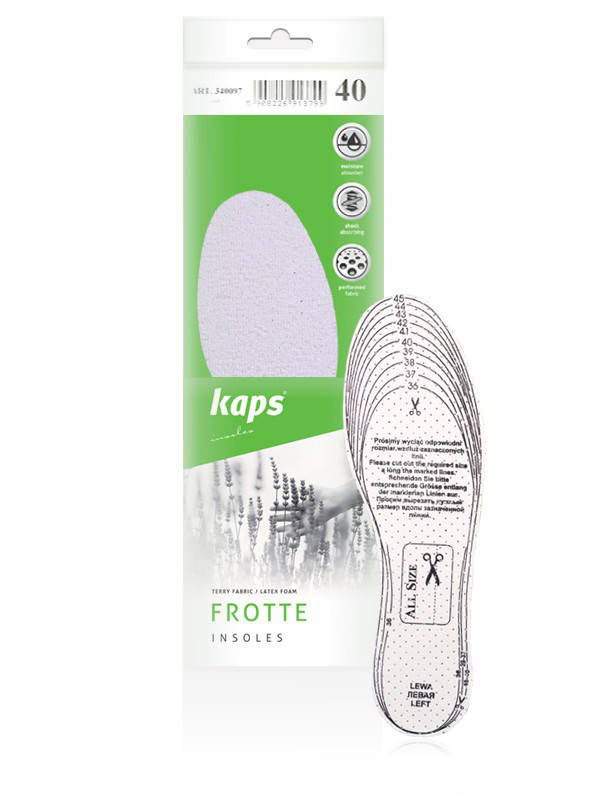 

Удобные гигиенические стельки Insoles - Frotte (универсальный размер) 011020