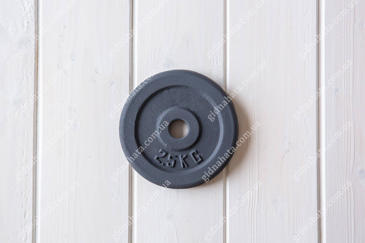 

Диски для штанг и гантелей 2,5кг 26мм, Серый