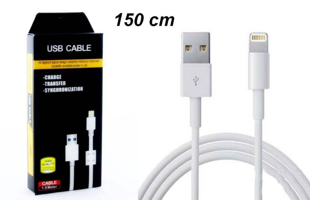 

Кабель Lightning Iphone 150 см, Белый