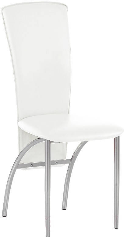 

Стул Amely (Амели) chrome кожзам V-1 (белый)
