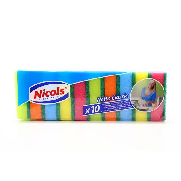 

Губки кухонные Nicols Netto Classic, 10 шт