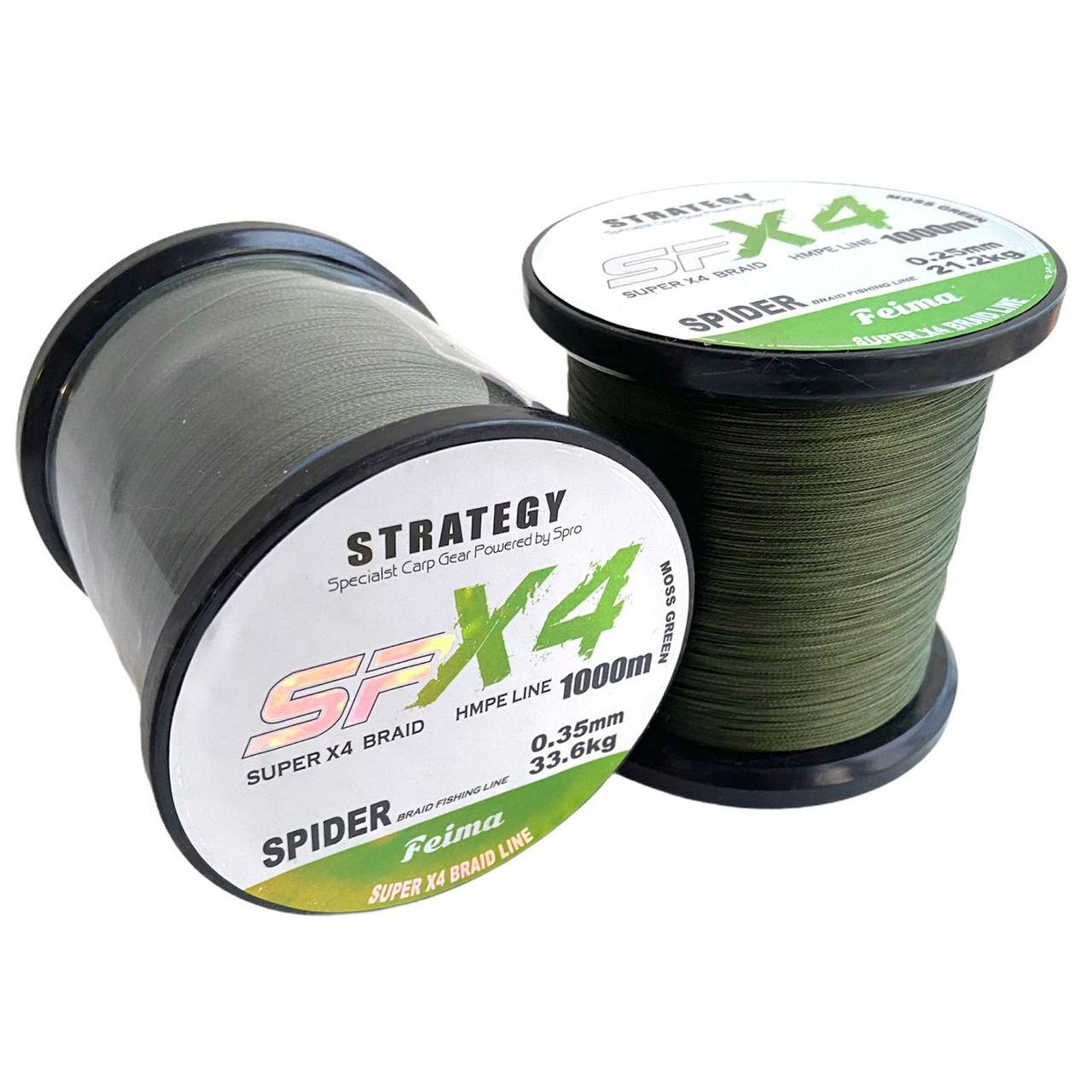 

Рыболовный шнур 0.25мм 1000м Feima Strategy X4 Spider Dark Oliva, Оливковый
