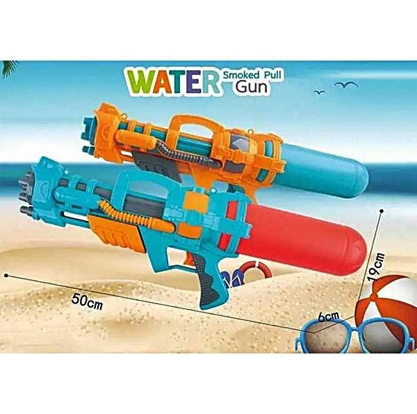 

Водный пистолет TK-055 , 50см, 2цвета, с насосом, в пакете 56*20*10см
