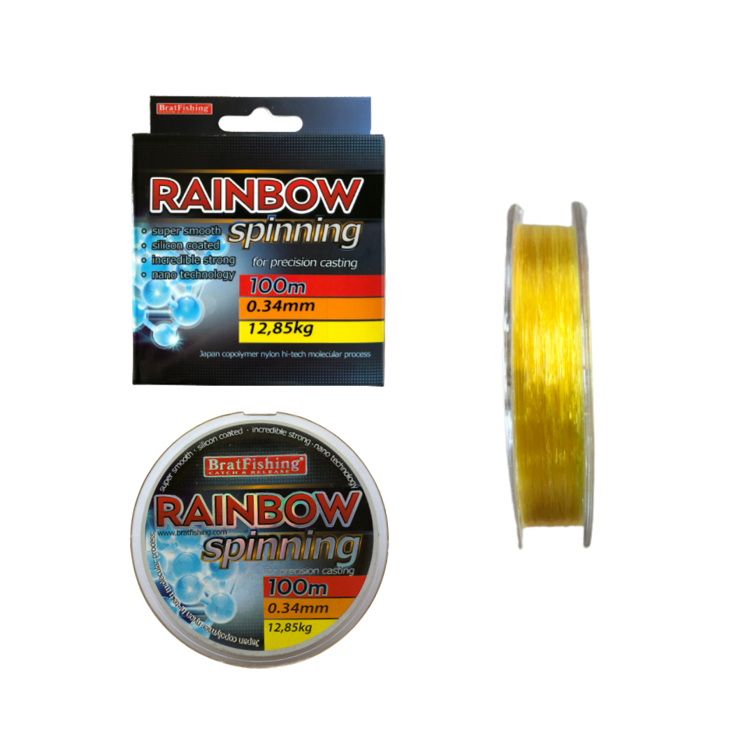 

Волосінь RAINBOW SPINNING 100м 0,28мм