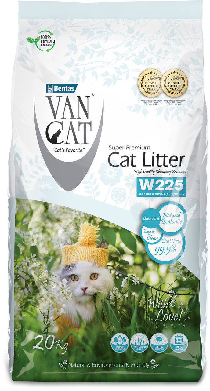 

Van Cat Super Premium Quality Natural 20кг - наполнитель из глины