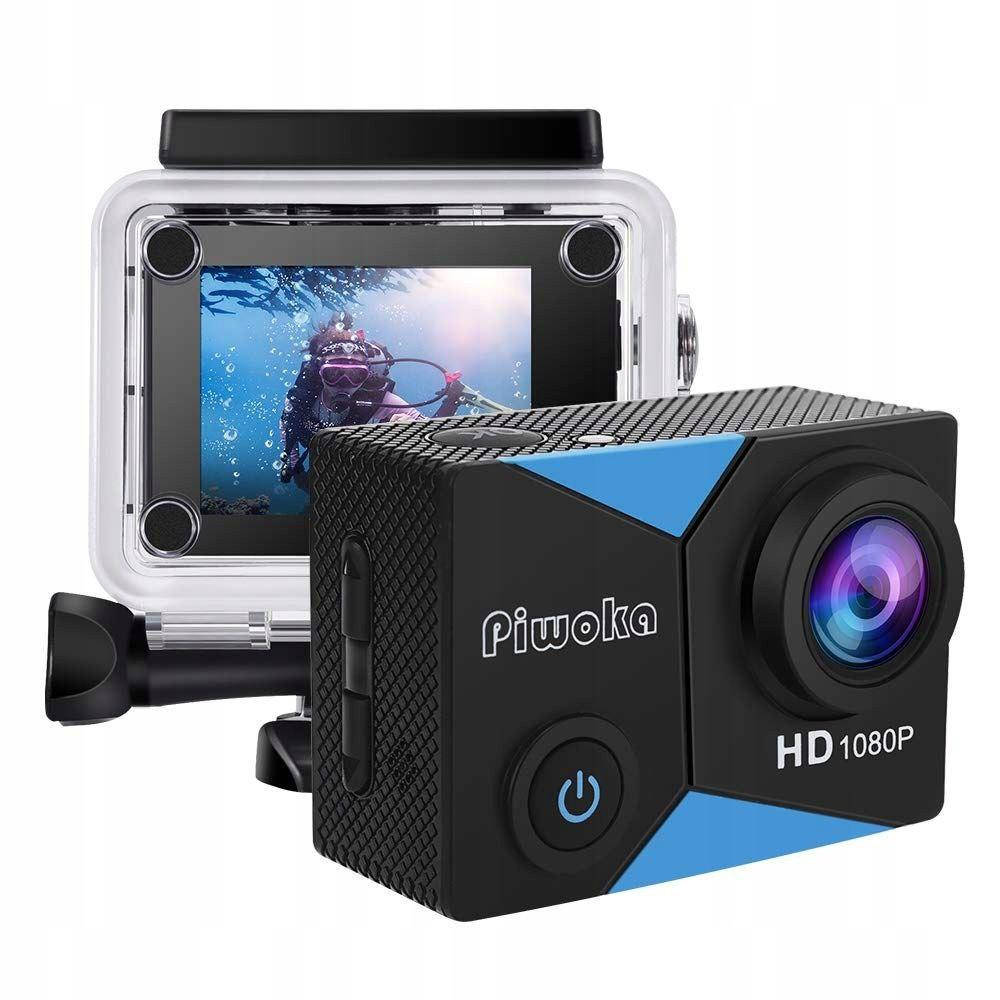 

Экшн-камера Piwoka 1080P 12MP, Черный
