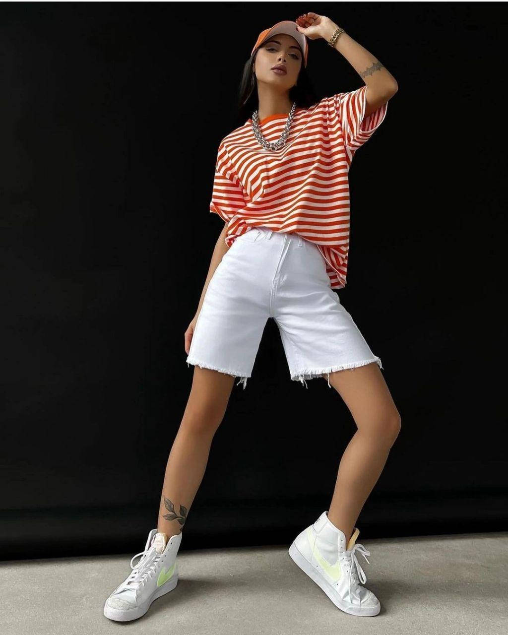 

Женские шорты бермуды Белые шорты ❤️, Белый