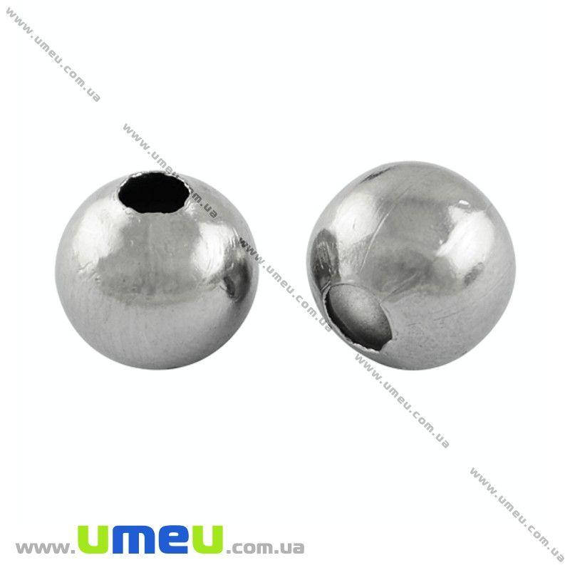 

Бусина из нержавеющей стали Круглая полая, 6 мм, Темное серебро, 1 шт (STL-031412)