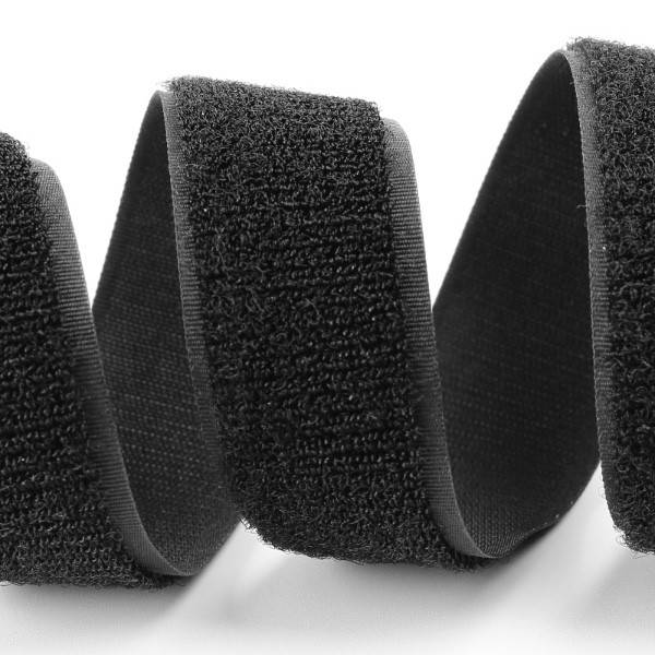 

Застежка Velcro (липучка) 25мм, ПЕТЕЛЬКИ, черная (12В29Г27), Черный