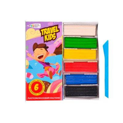 

Пластилин "Гамма НВ" 331008TK Travel Kids 6 цветов восковой 72 г
