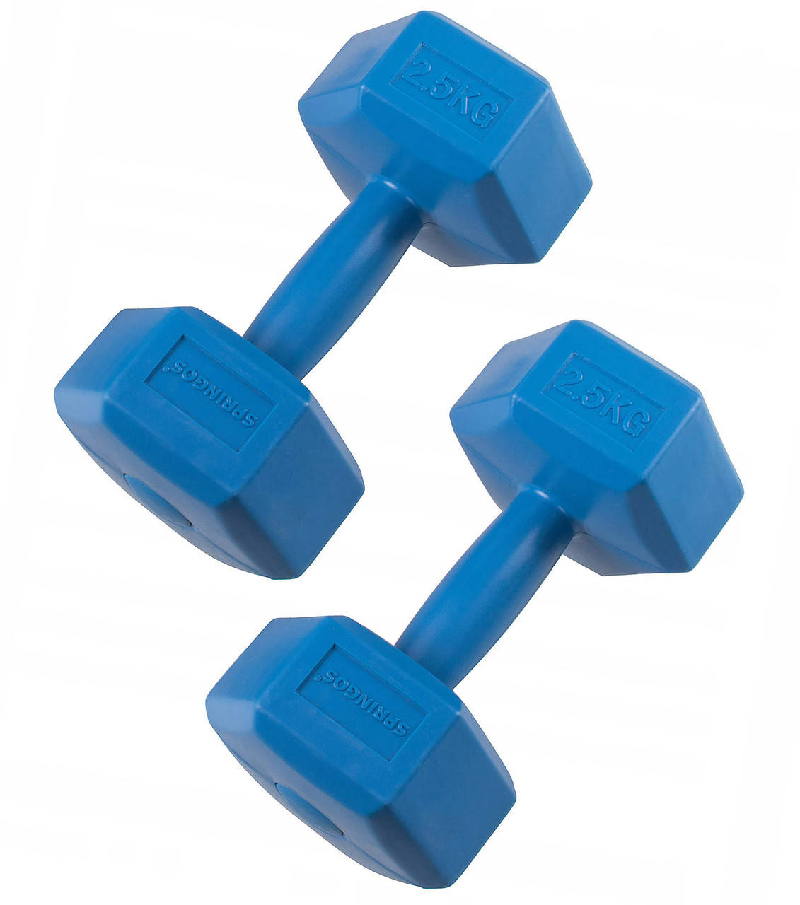 

Гантели Springos Hex 2 x 2.5 кг FA1033, Синий