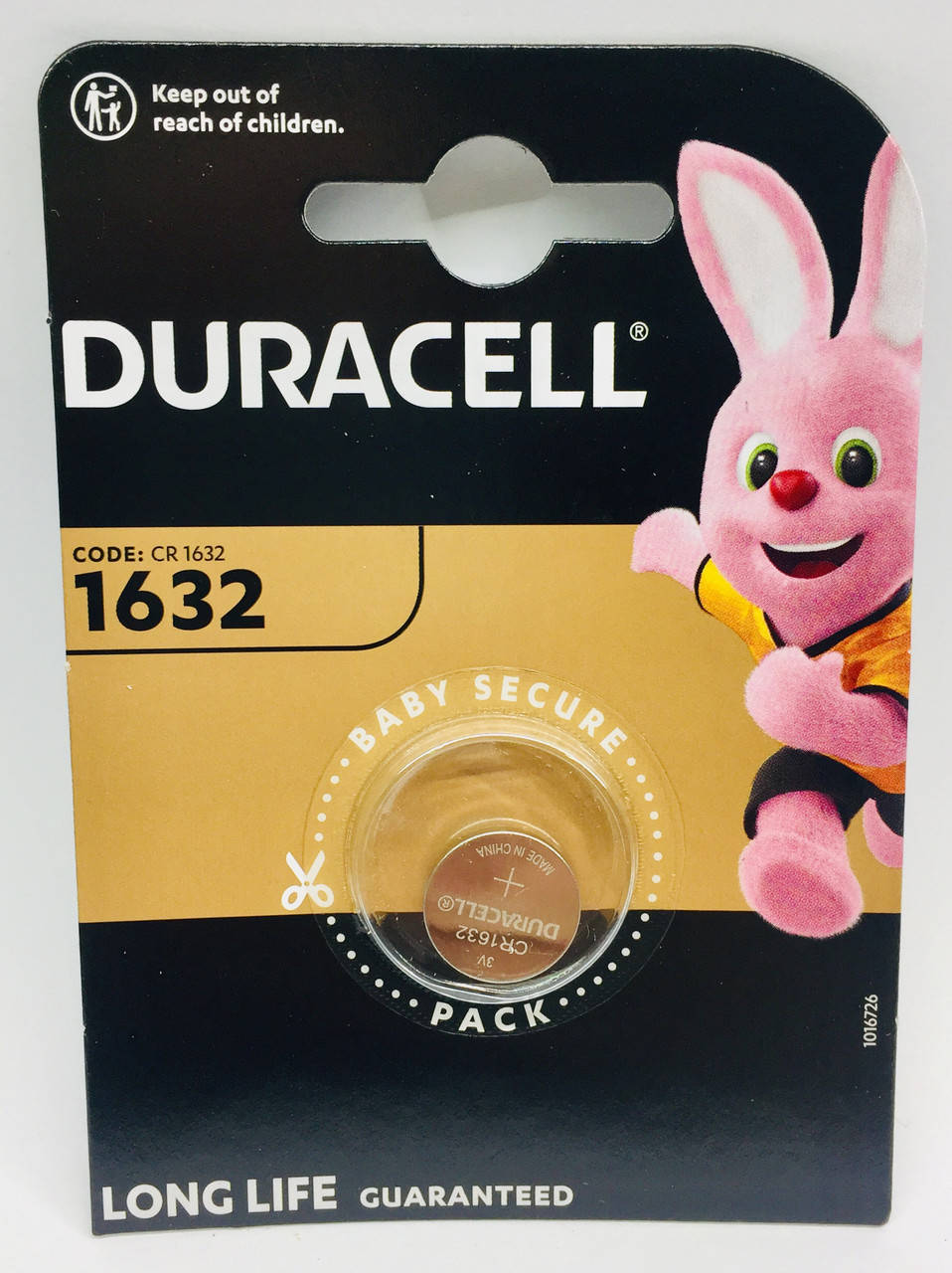 

Батарейки Duracell CR1632 3V lithium