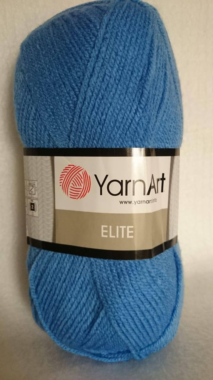 

Пряжа YarnArt Elite, производство Турция, цвет - голубой